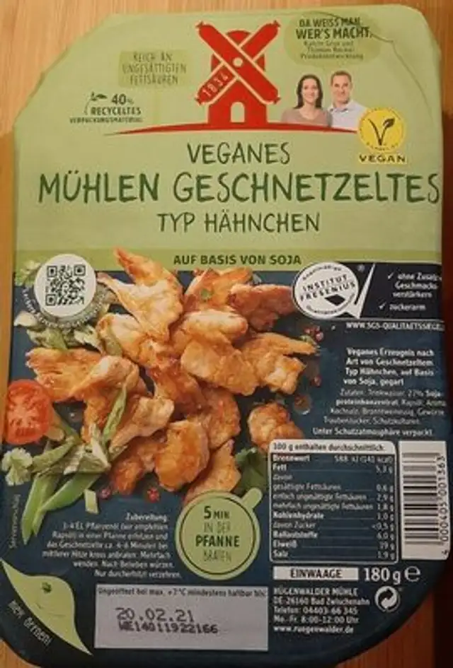 Mühlen Vegan Chicken Strips front packaging