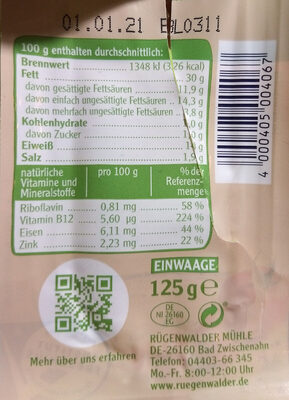 Pommersche feine Gutsleberwurst front packaging