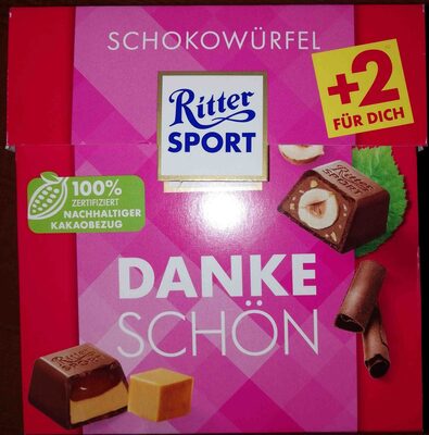 Ritter Sport Schokowürfel "Danke schön"