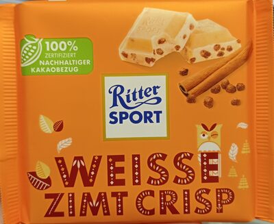 Weiße Zimt Crisp Schokolade