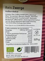 Reis Zwerge Glutenfrei