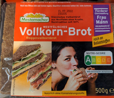 Westfälisches Vollkorn-Brot front packaging