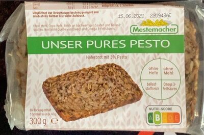 Unser pures Pesto - Haferbrot