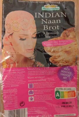 Indian Naan Brot Klassisch Weizen