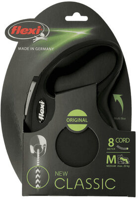 Flexi Bånd New Classic Svart 8m M