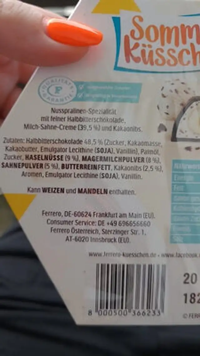 Unknown ingredients label