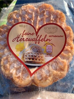 Feine Herzwaffeln