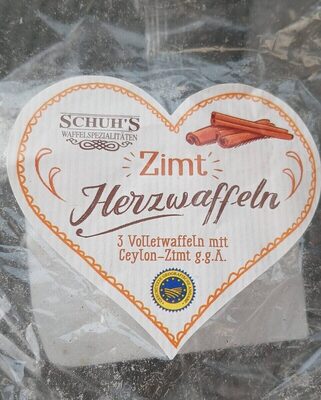 Zimt Herzwaffeln
