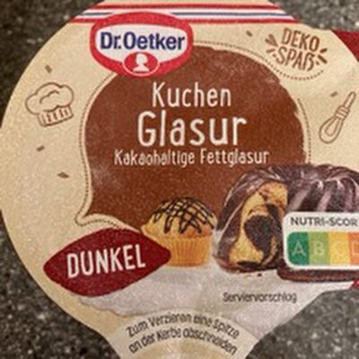 Dark cocoa fat glaze