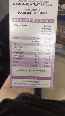 Vitalis Supermüsli -30% Kohlenhydrate