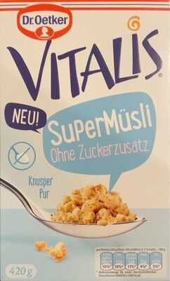 Vitalis Super Müsli front packaging