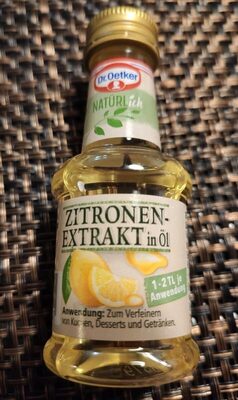 Zitronen Extrakt in Öl