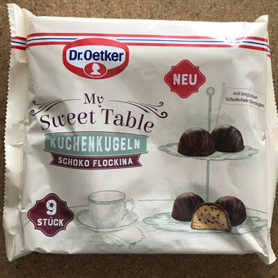 Sweet Table Kuchenkugeln front packaging