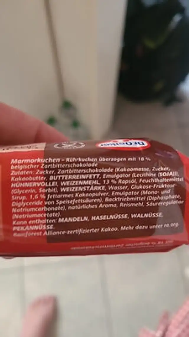 Unknown ingredients label