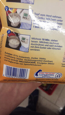 Milchreis (nach klassischer Art) front packaging
