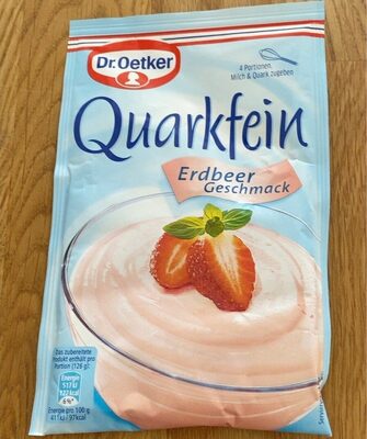 Quarkfein Erdbeer Geschmack front packaging