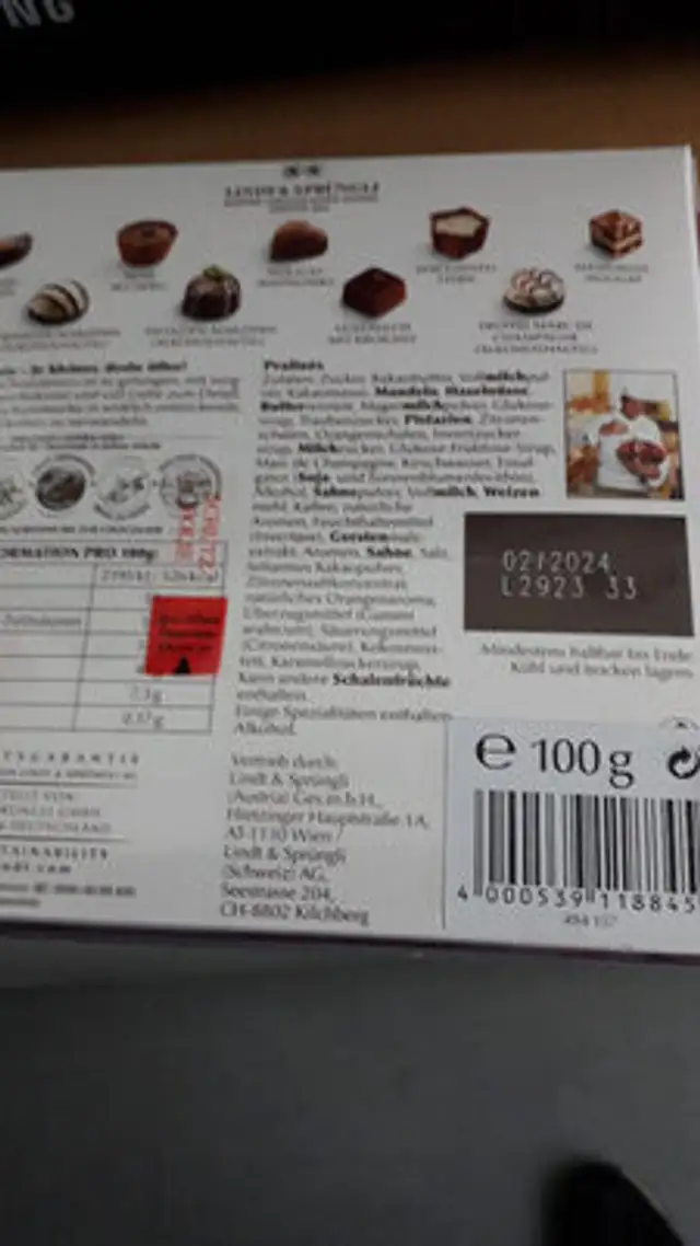 Unknown ingredients label