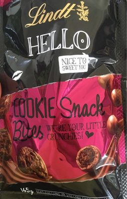 Cookie snack bites front packaging