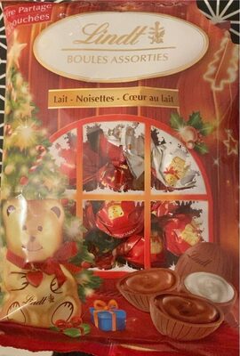 Lindt boules assorties front packaging