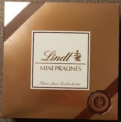 Lindt Mini Pralinés gold front packaging