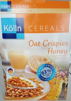 Oat crispies honey front packaging