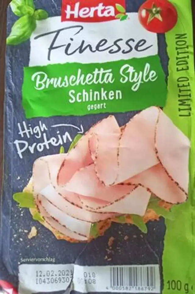 Finesse Bruschetta Sytle Schinken front packaging