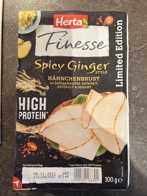 Finesse Spicy Ginger front packaging