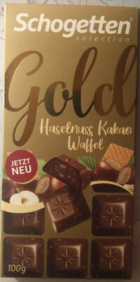 Schogetten selection Gold: Haselnuss Kakao Waffel