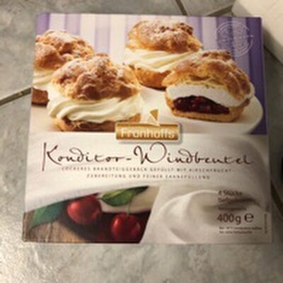 Konditor-Windbeutel Kirschfüllung