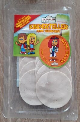 Kinderteller Feine Gelbwurst front packaging