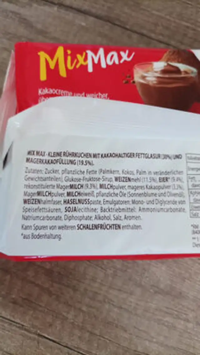 Unknown ingredients label