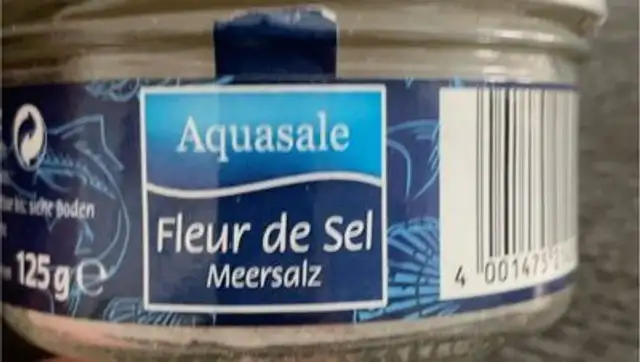 Aquasale Fleur De Sel 125 g front packaging