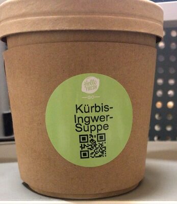 Pumpkin ginger soup front packaging