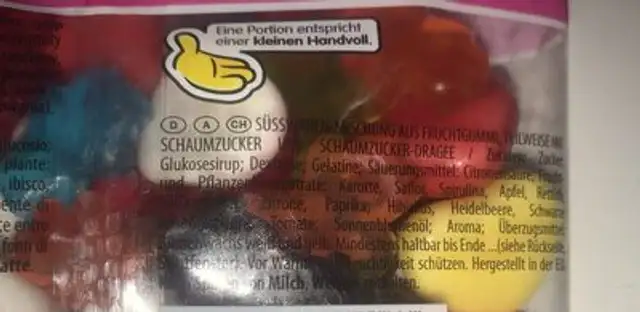 Love Edition ingredients label