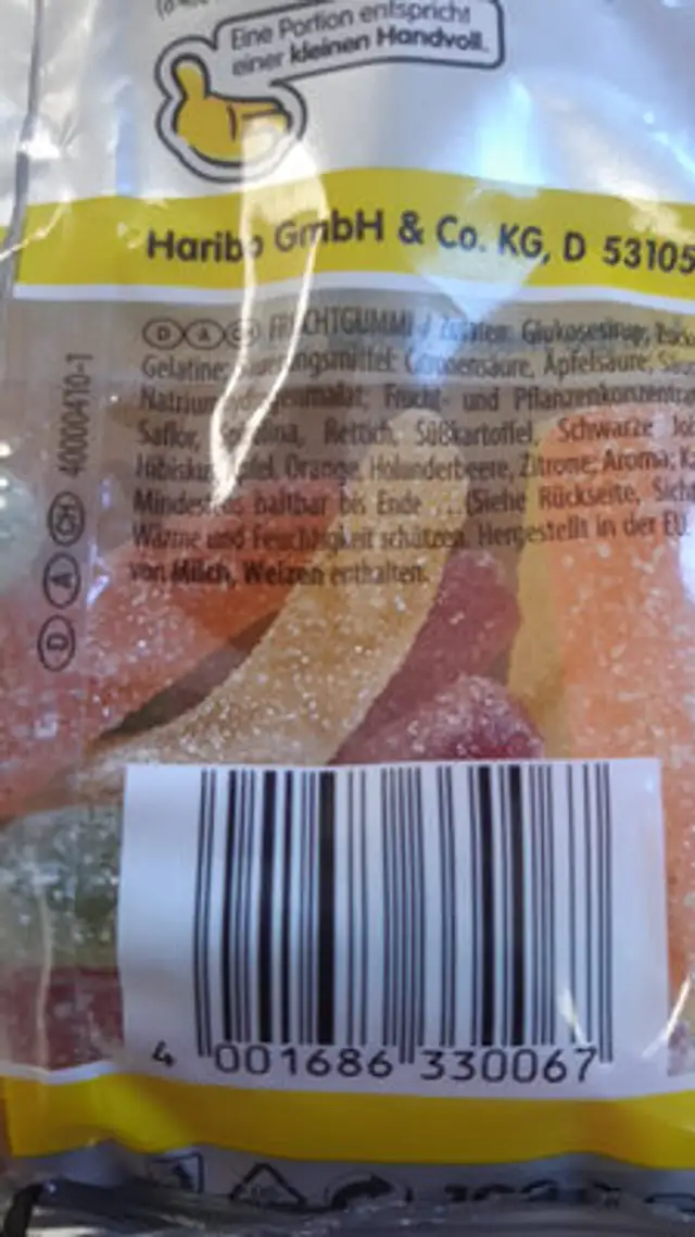 Unknown ingredients label