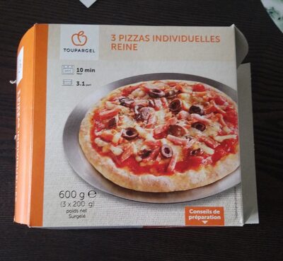 3 Pizzas Individuelles Reine