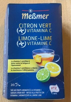 Thé aux fruits front packaging