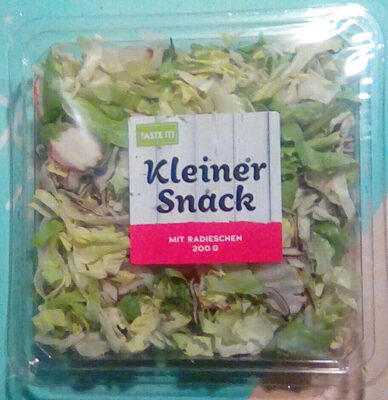 Kleiner Snack mit Radieschen front packaging