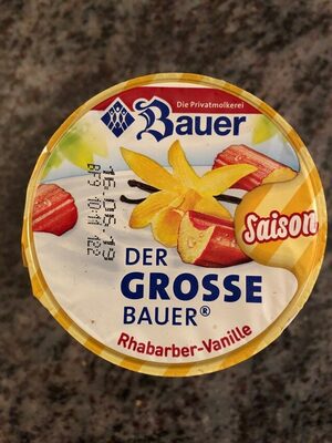 Bauer Joghurt Rhabarber-Vanille