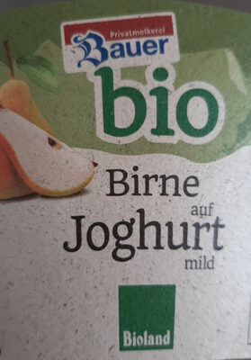 Birne auf Joghurt mild
