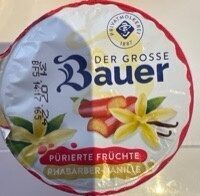 Pürierte Fruchte Rhabarber  Vanille