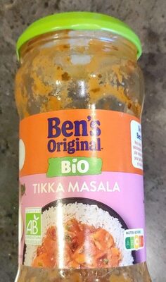 Tikka Masala bio front packaging