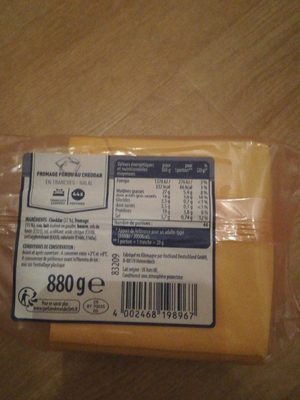 Fromage fondu au cheddar