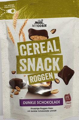 Cereal Snack Roggen, dunkle Schokolade front packaging