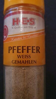 Pfeffer weiß gemahlen