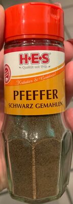 Pfeffer schwarz gemahlen