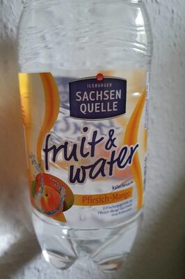 fruit & water Pfirsich Mango front packaging