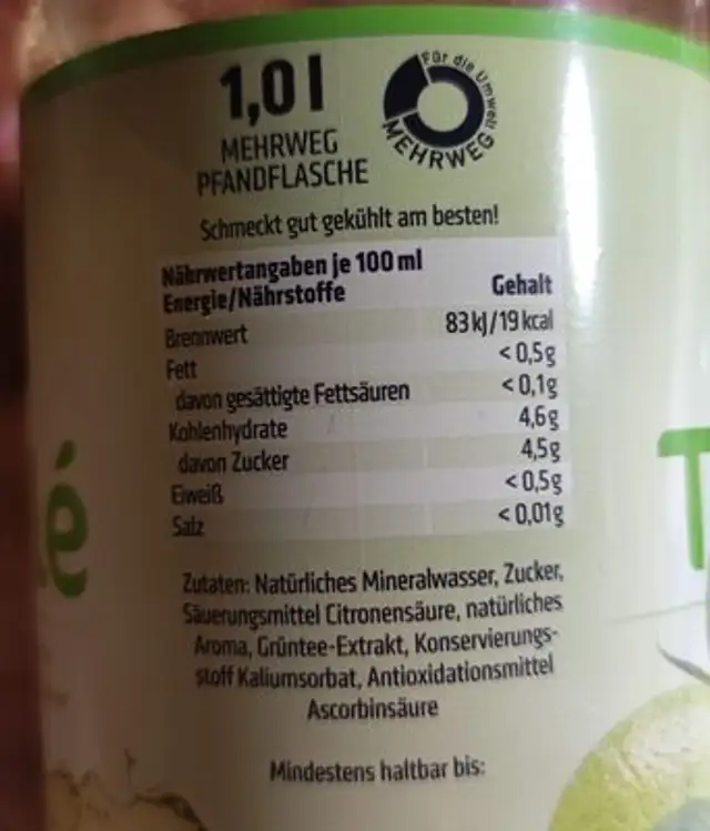 Unknown ingredients label