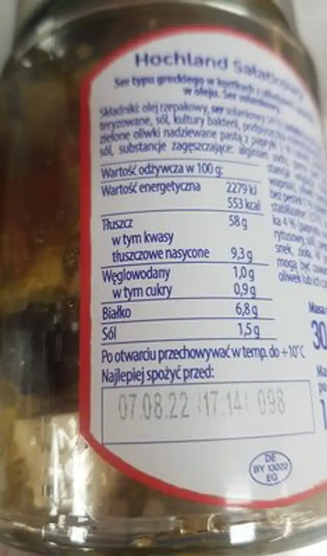 Ser grecki z oliwkami i pap front packaging
