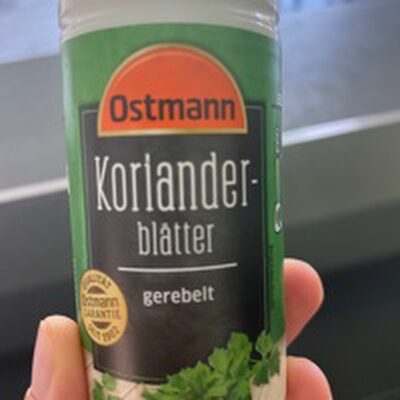 Korianderblätter, gerebelt
